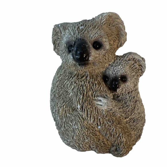 Koala Bear and Baby Fıgure Cute !  Used Good Condition Size 2,8 x 2 x 2 - Picture 1 of 5